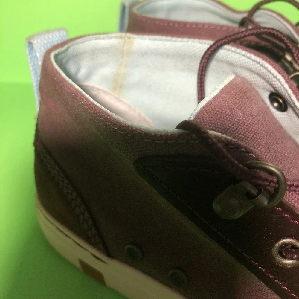 Timberland Chukka Bootie 8.5 Amherst Women's Canvas Sensor Flex Maroon